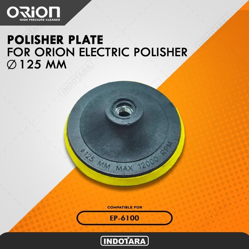 [EZM.1011184] Polisher Plate for Orion Electric Polisher EP-6100 Diameter 12,5 CM