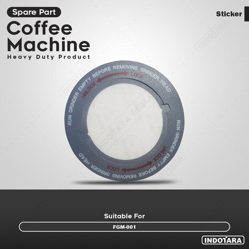 [EZM.1011229] Sticker For Coffee Grinder Ferratti Ferro FGM-001