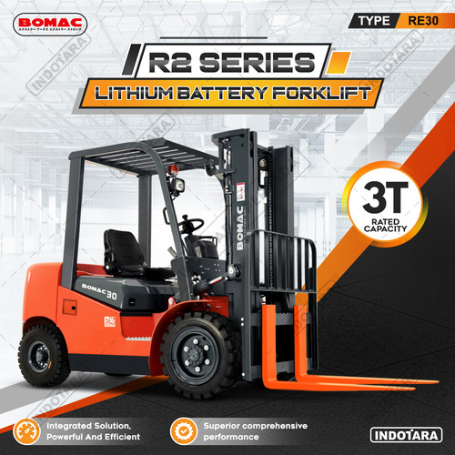 [EZM.1011230] BOMAC LITHIUM BATTERY FORKLIFT 3T, RE30-SLBR2C - STANDART LIFT 3M