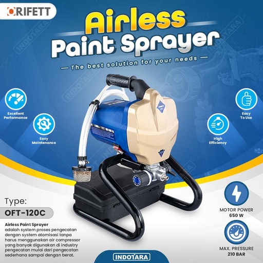 [EZM.1011256] Airless Paint Sprayer ORIFETT OFT-120C