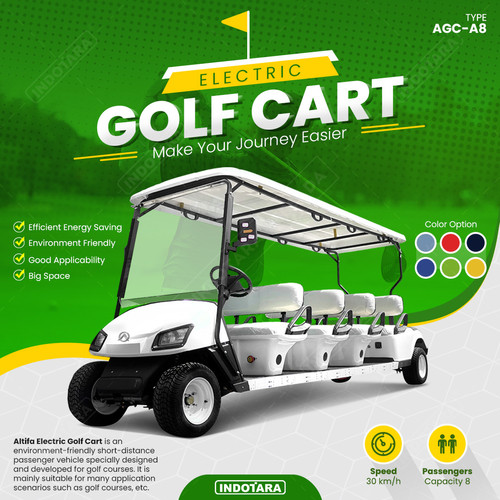[EZM.1011289] Mobil Golf Listrik / Electric Golf Cart Altifa - AGC A8
