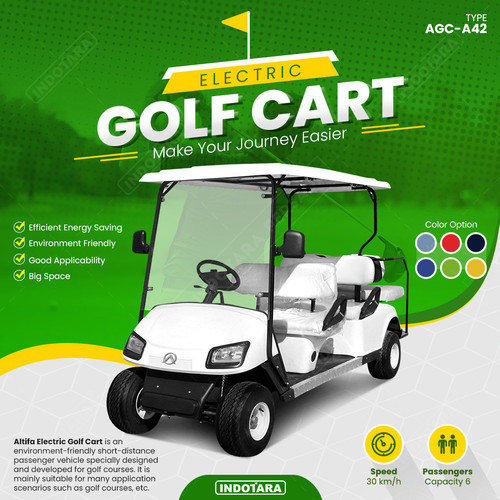 [EZM.1011290] Mobil Golf Listrik / Electric Golf Cart Altifa - AGC A42