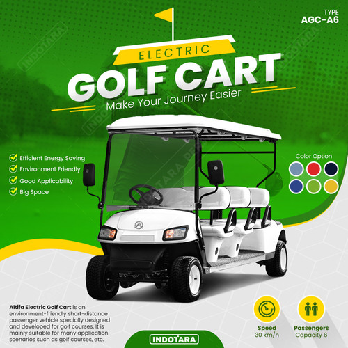 [EZM.1011291] Mobil Golf Listrik / Electric Golf Cart Altifa - AGC A6
