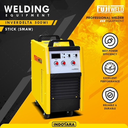 [EZM.1011334] Mesin Las SMAW (Electrode/Stick) Welding Fujiweld - Inverdelta 500WI