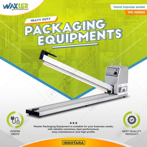 [EZM.1011404] Waxler WS 1000H Impulse Sealer Press Plastik Pengemas Makanan