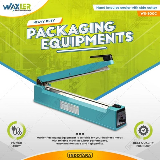 [EZM.1011410] Waxler WS 300H Impulse Sealer Press Plastik Pengemas Makanan