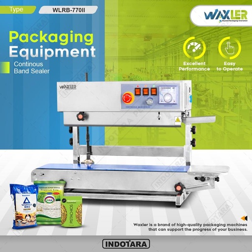 [EZM.1011420] Mesin Segel Plastik Kemasan WLRB 770II Continuous Band Sealer WAXLER