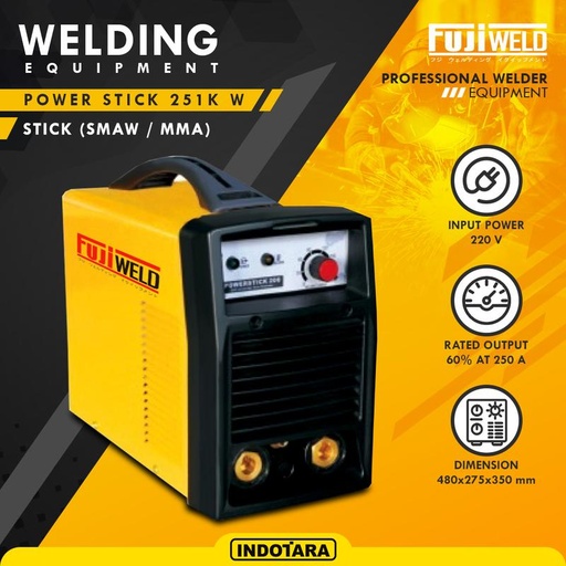 [EZM.1011471] Mesin LAS 1 Phase Fujiweld - POWER STICK 251KW