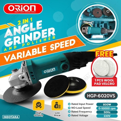 [EZM.1011653] Mesin Gerinda Tangan 4 1/2 Inch / Angle Grinder Orion 4 1/2 Inch - HG9523