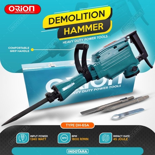 [EZM.1011779] Mesin Jack Hammer Bobok Beton Orion DH-65A Demolition Hammer DH-65A