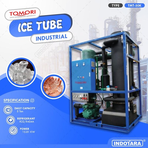 [EZM.1011794] Ice Tube Machine Industrial 5 Ton Tomori TMT50K