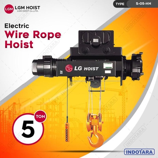 [EZM.1011899] Electric Wire Rope Hoist LGM Monorail Single Speed 8 - 12, S-05HN