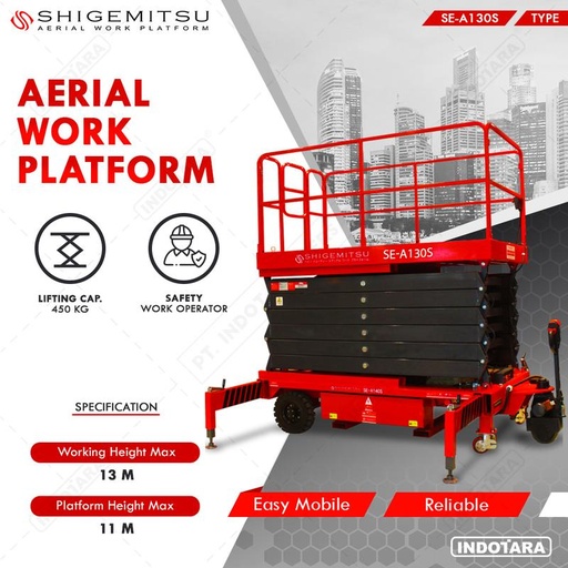 [EZM.1011952] Tangga Elektrik - AUXILARY DRIVE SCISSOR LIFT SE-A130S DC