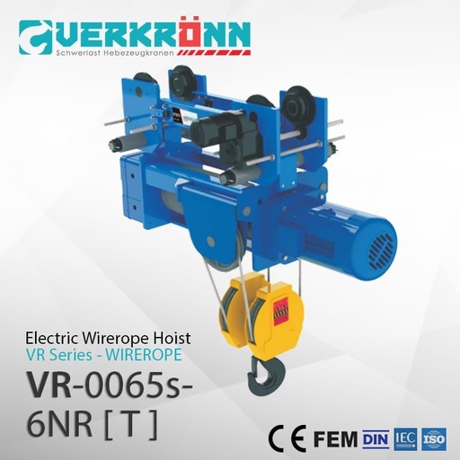 [EZM.1011990] Verkronn Electric Wirerope Hoist - VR 0065S 6NR (T)