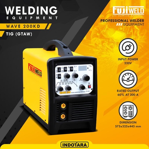 [EZM.1011997] Mesin Las Fujiweld TIG (GTAW) Welding Wave 200KD