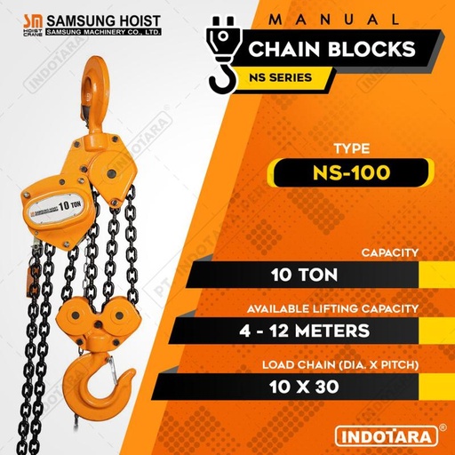 [EZM.1012050] Manual Chain Block Samsung Cap NS100