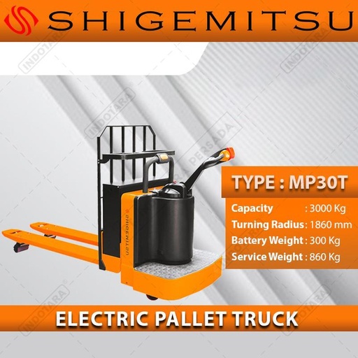 [EZM.1012108] Shigemitsu Electric Pallet Truck MP30Q 1220 685
