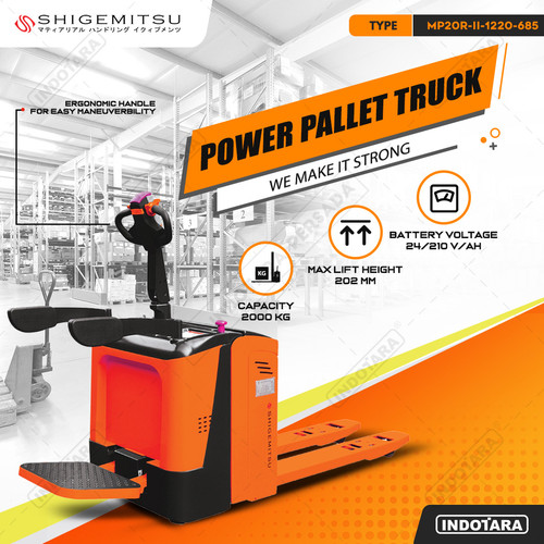 [EZM.1012109] Shigemitsu Electric Pallet Truck MP20R-II