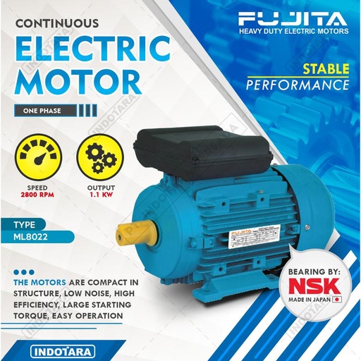 [EZM.1012115] Fujita Electric Motor 1 Phase ML8022