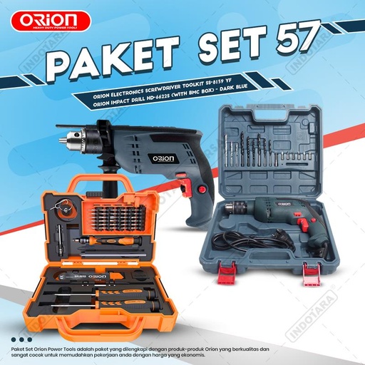 [EZM.1012293] Paket Set 57 - Impact Drill HD-6622S - Toolkit SS-8139