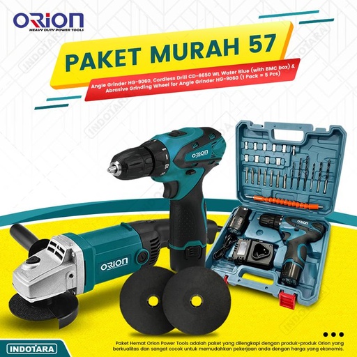 [EZM.1012294] Paket Murah 57 - Gerinda Tangan HG9060 - Mesin Bor Tangan CD6650