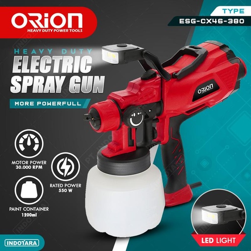 [EZM.1012332] Alat Cat Semprot Spray Gun Dengan Lampu LED - Orion ESG-CX46-380