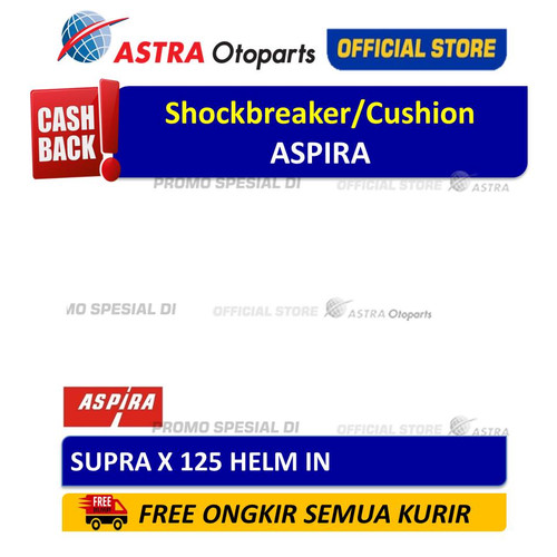 [EZR.3200076] Shockbreaker Set/Cushion Set ASPIRA untuk SUPRA X 125 HELM IN