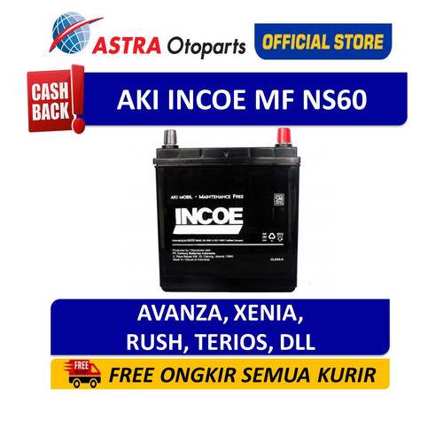 [EZR.3200189] Aki Mobil Incoe MF Kering INMF-NS60 Avanza Xenia Rush Terios