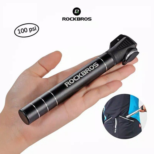 [EZR.3200248] ROCKBROS Bike Portable Mini Pump - Pompa Sepeda Mini 100 psi - JG1040