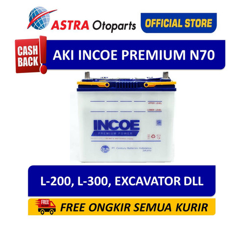 [EZR.3200325] Aki Mobil Incoe Premium N70 L-200, L-300, EXCAVATOR DLL INPR-N70