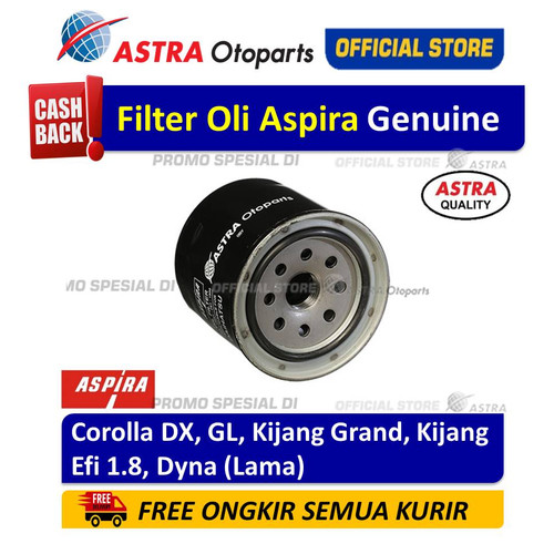[EZR.3200486] Filter Oli/ Oil Filter Aspira COROLLA DX, GL, KIJANG GRAND, dll