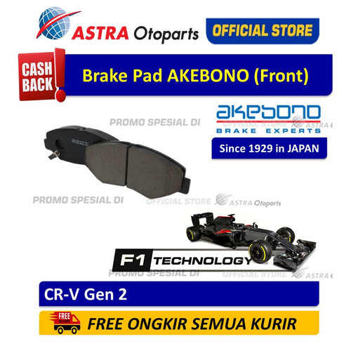 [EZR.3200787] Kampas Rem Depan Akebono CR-V - Gen 2
