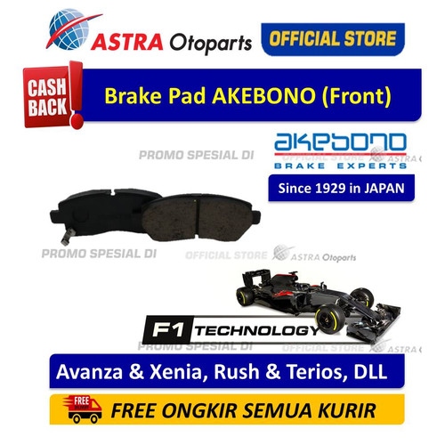 [EZR.3200793] Akebono Kampas Rem Dpn Avanza,Xenia,Rush,Terios,APV,Taruna AN-4006WKI
