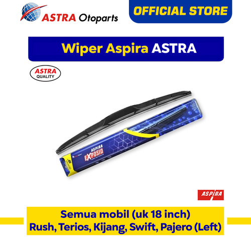 [EZR.3200814] Wiper Blade Hybrid Graphite ASPIRA EXPOSIO Rush,Kijang,Pajero 18inch