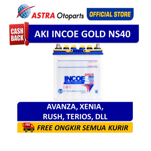 [EZR.3200865] Aki INCOE GOLD NS40 - Aki Mobil mobil Avanza, Rush, Xenia,Terios Ori