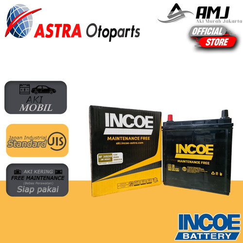 [EZR.0700044] INCOE Astra MF Aki Mobil Daihatsu All New Sirion NS40Z Aki Kering 12V / 35Ah