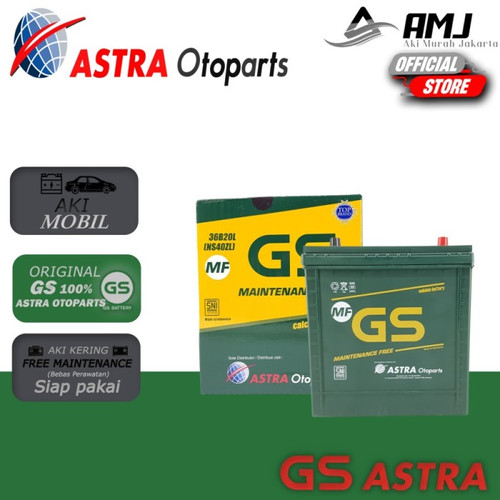 [EZR.0700066] GS Astra MF Aki Mobil Honda WR-V NS40ZL Aki Kering 12V / 35Ah