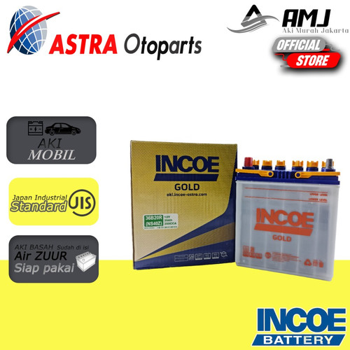 [EZR.0700077] Incoe Gold Astra Aki Basah Mobil Toyota Rush GR NS40Z - 35Ah