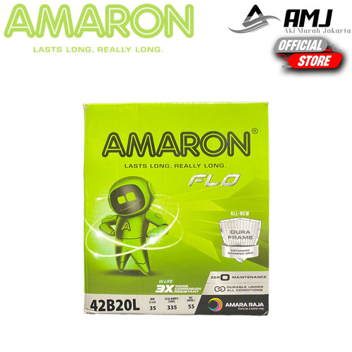[EZR.0700081] Amaron Flo Aki Mobil Toyota Agya GR NS40ZL / 42B20L Aki Kering 12V / 35Ah
