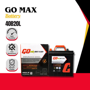 [EZR.0700170] Go Max Battery Aki Mobil MOBILIO / CITY 40B20L / NS40ZL Aki kering 12v 40Ah CCA330