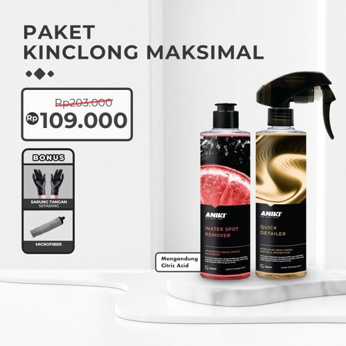 [EZR.0700197] ANIKI Paket Promo Kinclong Maksimal - Buy 2 Get 2 Free Item / Pengkilap Mobil Spray Instant Coating / Spray Sealant