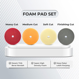 [EZR.0700200] Aniki 5" Inch Foam Pad Set / Busa Pad Poles Mobil & Motor