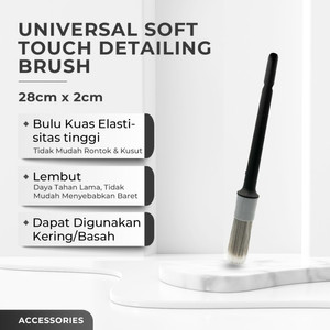 [EZR.0700205] ANIKI Universal Soft Touch Detailing Brush / Interior / AC / Emblem