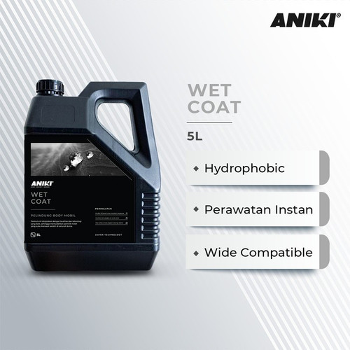 [EZR.0700215] ANIKI Wet Coat 5L - Fast Car Wash / Efek Daun Talas / Protect Cat
