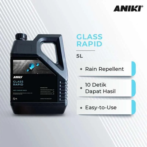 [EZR.0700218] Aniki Glass Rapid 5L - Efek Daun Talas / Glass Coating