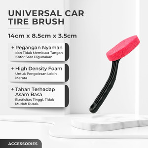 [EZR.0700222] ANIKI Universal Car Tire Brush / Semir ban / Pengkilap Ban