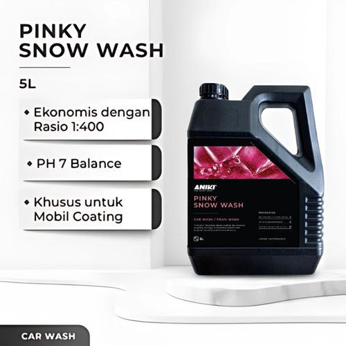 [EZR.0700229] ANIKI Pinky Snow Wash 5L - Sabun Cuci Mobil Motor / Foam Spray