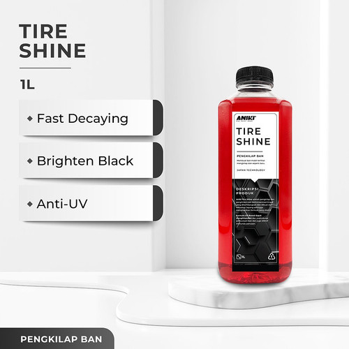 [EZR.0700237] ANIKI Tire Shine 1L - Pengkilap Ban / Semir Ban / Speed Dressing