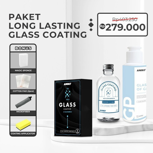 [EZR.0700245] Aniki Paket Longlasting Glass Coating Buy 2 Get 4 Free Item Detailing