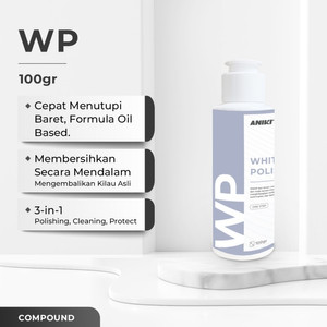 [EZR.0700246] ANIKI Whitening Polish ONE STEP 100g - Poles Kaca / Kompon / Obat Poles